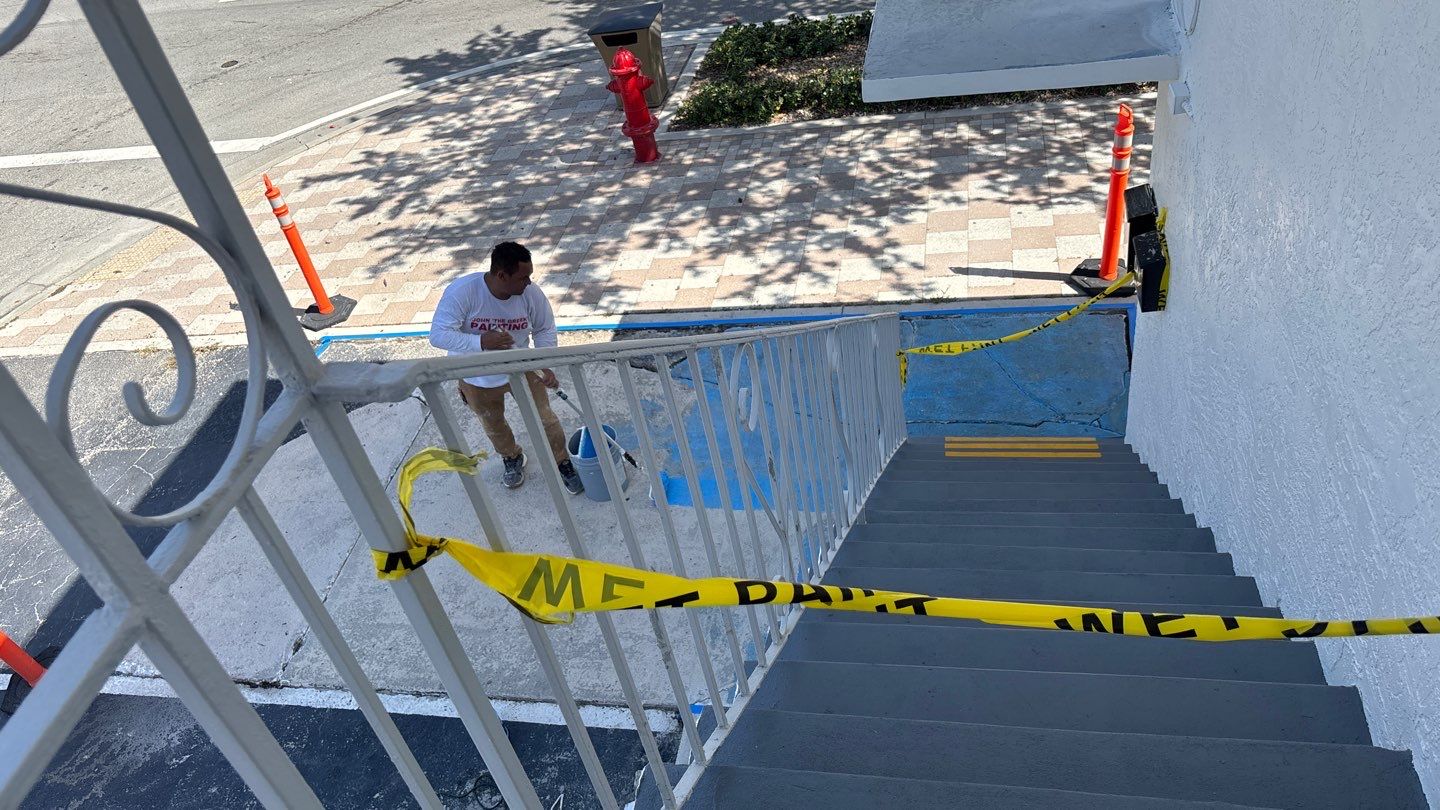Commercial Painting and Stucco Restoration for Fort Lauderdale Building by John “The Greek” Painting