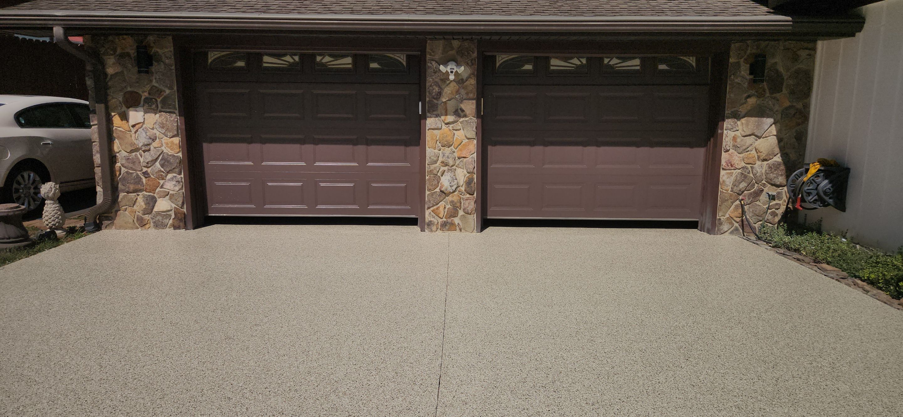 Garage and Driveway Makeover Using Desert Flake by Elite Floor Solutions