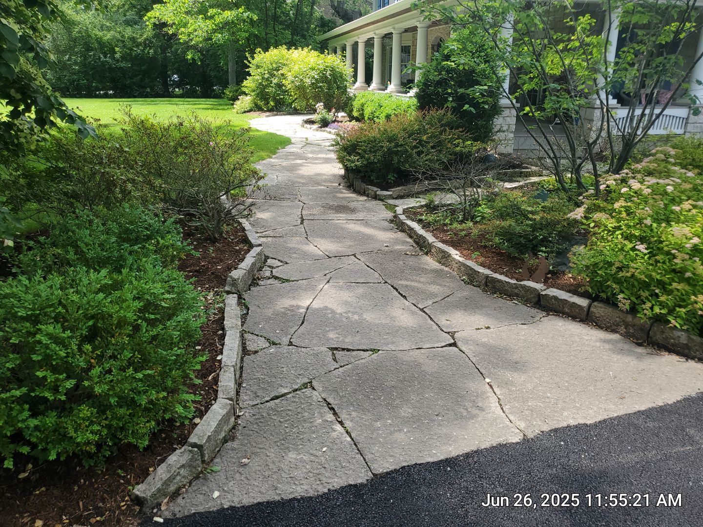 Glenview stone repair, and cleaning by Northern Power Washing LLC.