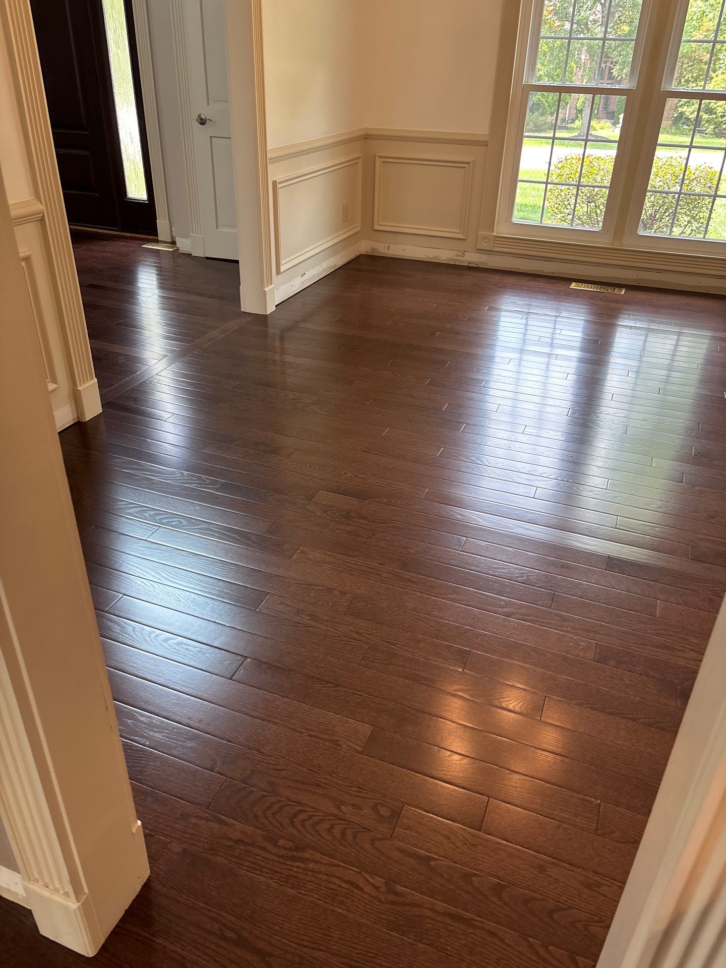 Prefinished Solid Hardwood Flooring Installation in Union, KY by Footprints Floors Kentucky