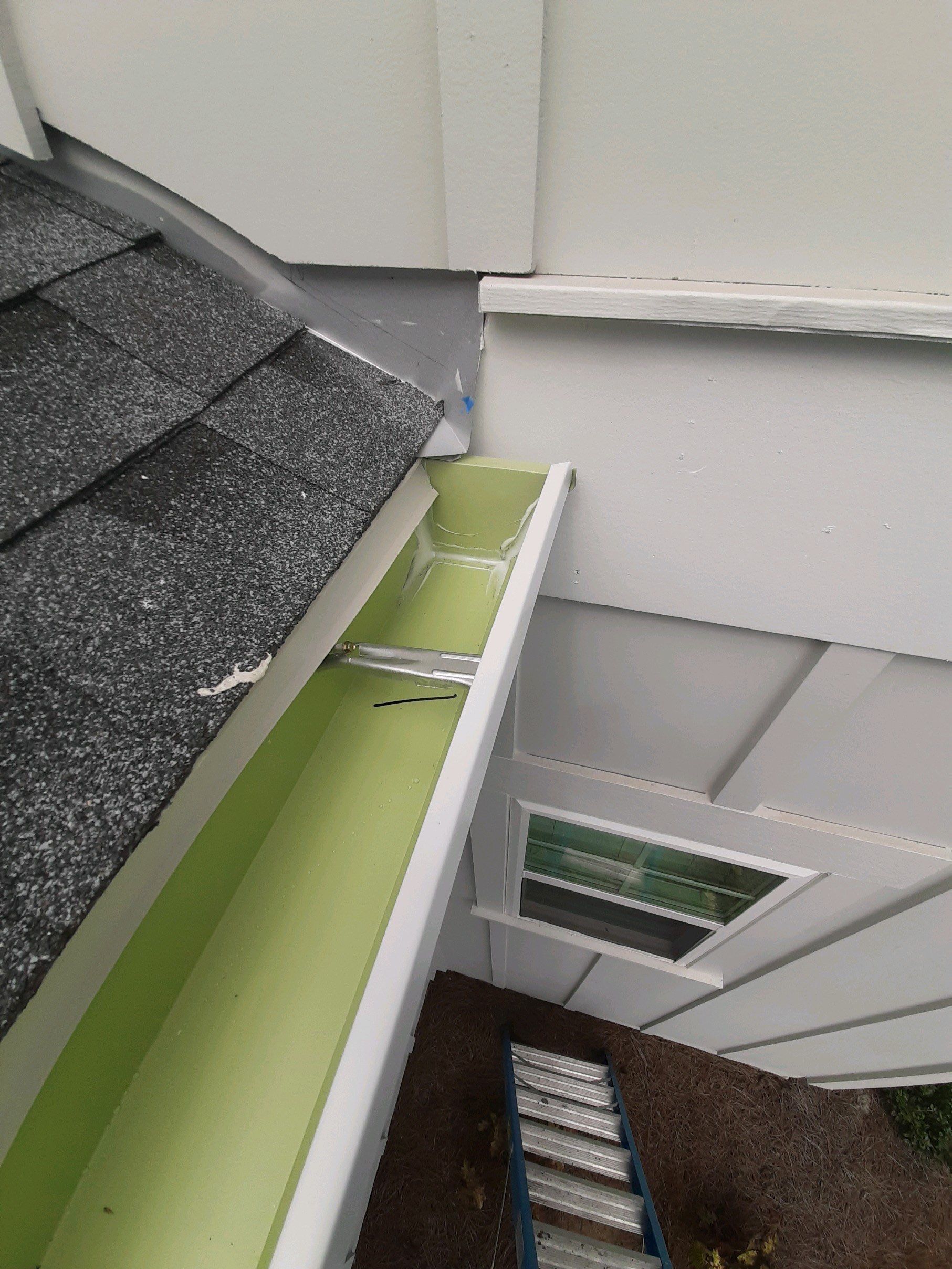 Seamless Gutter Installation using White K-Style Gutters by Gutter Professors