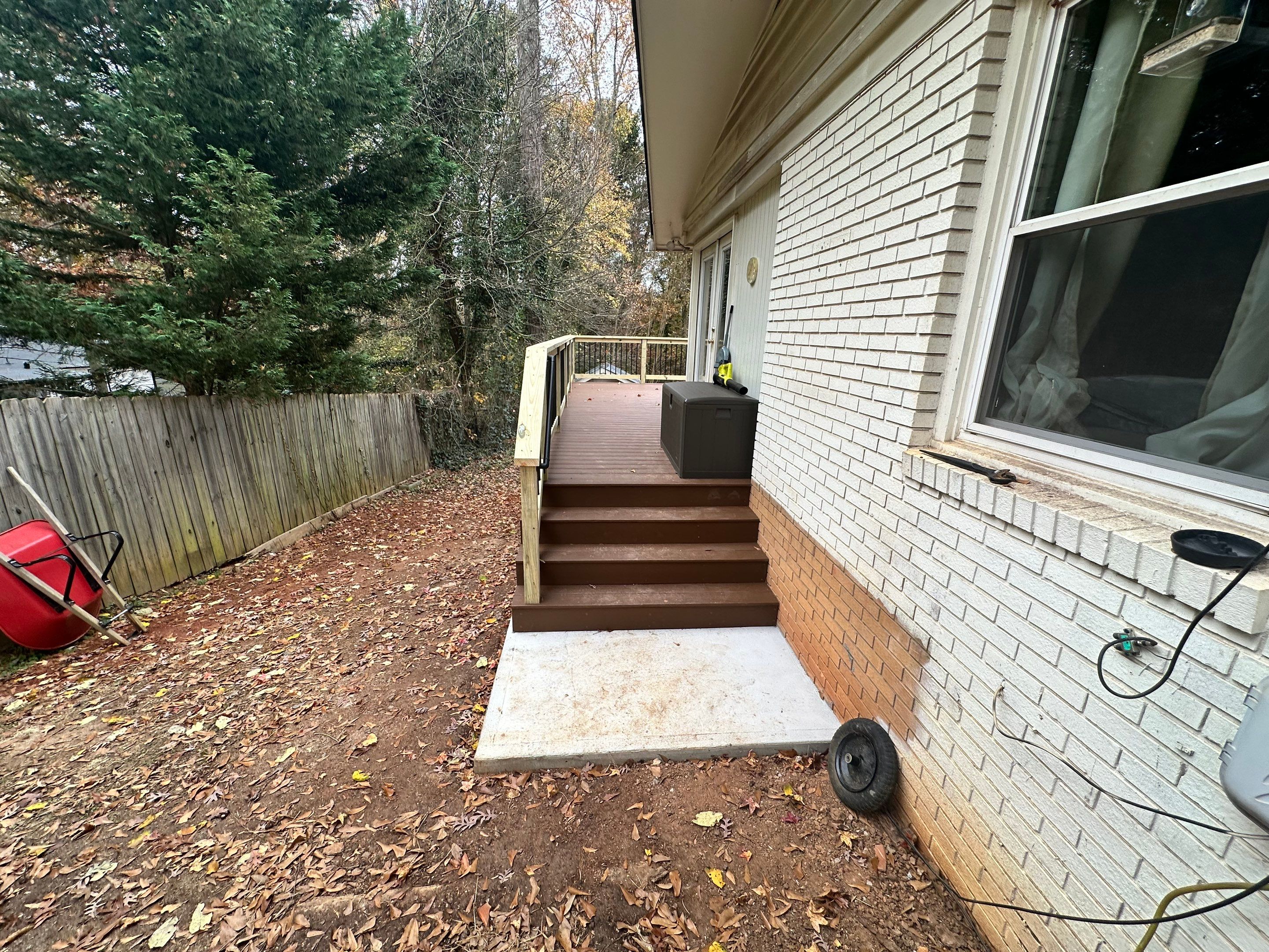 Elevated Composite Deck Rebuild With Metal Balusters in Marietta by Swift Home Renovations