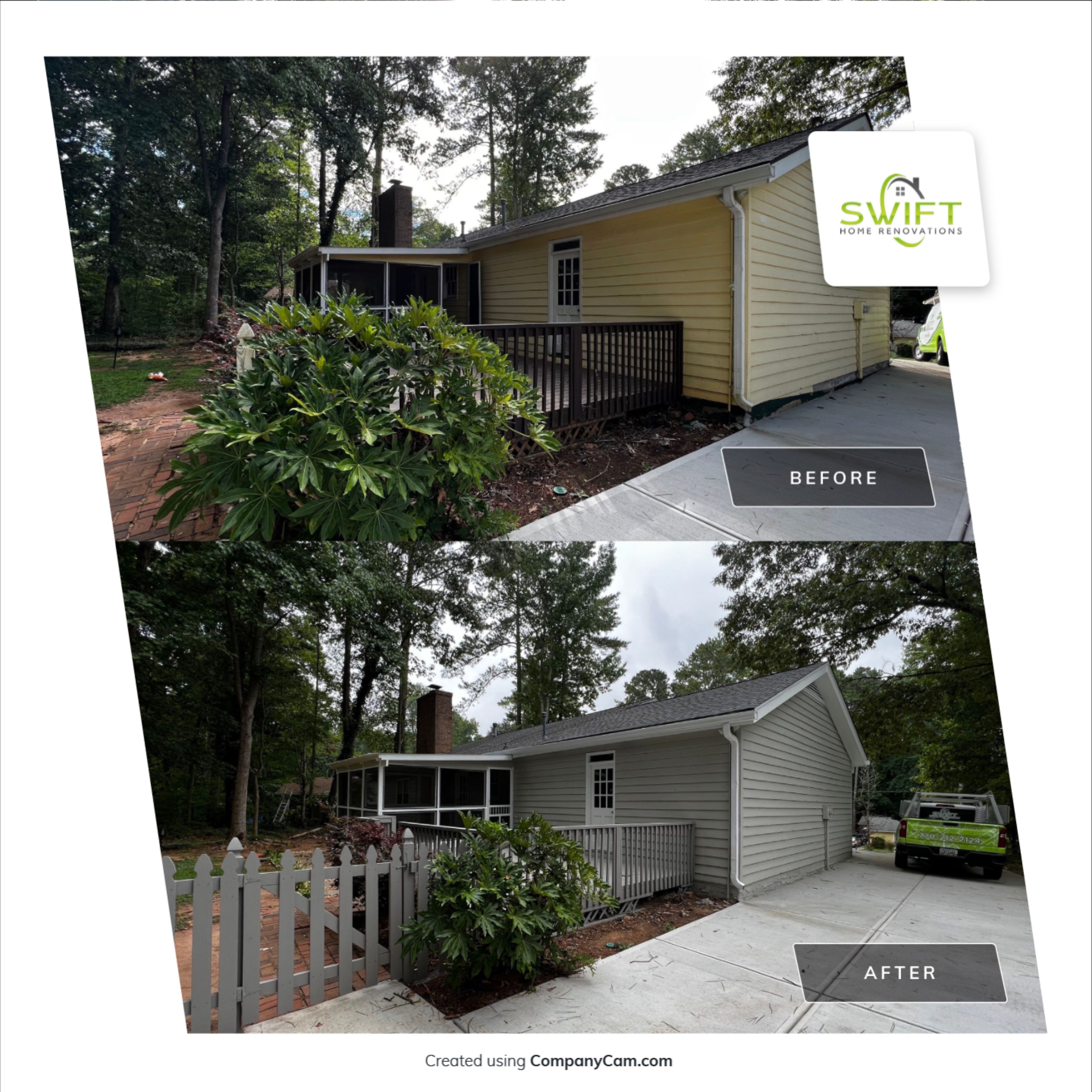Complete Exterior Painting and Color Refresh for Marietta Home by Swift Home Renovations