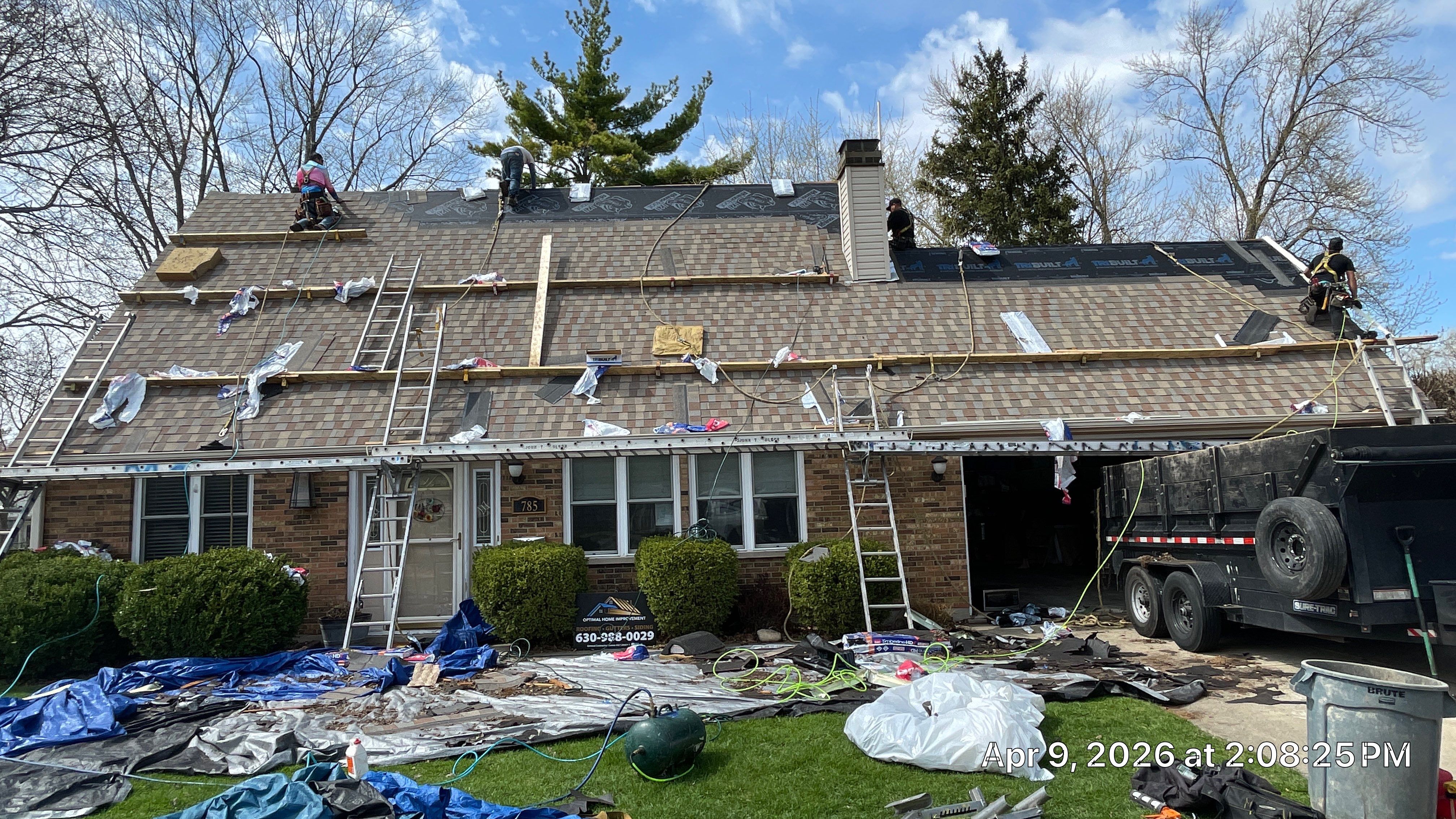Roof replacement by Optimal Home Improvement 