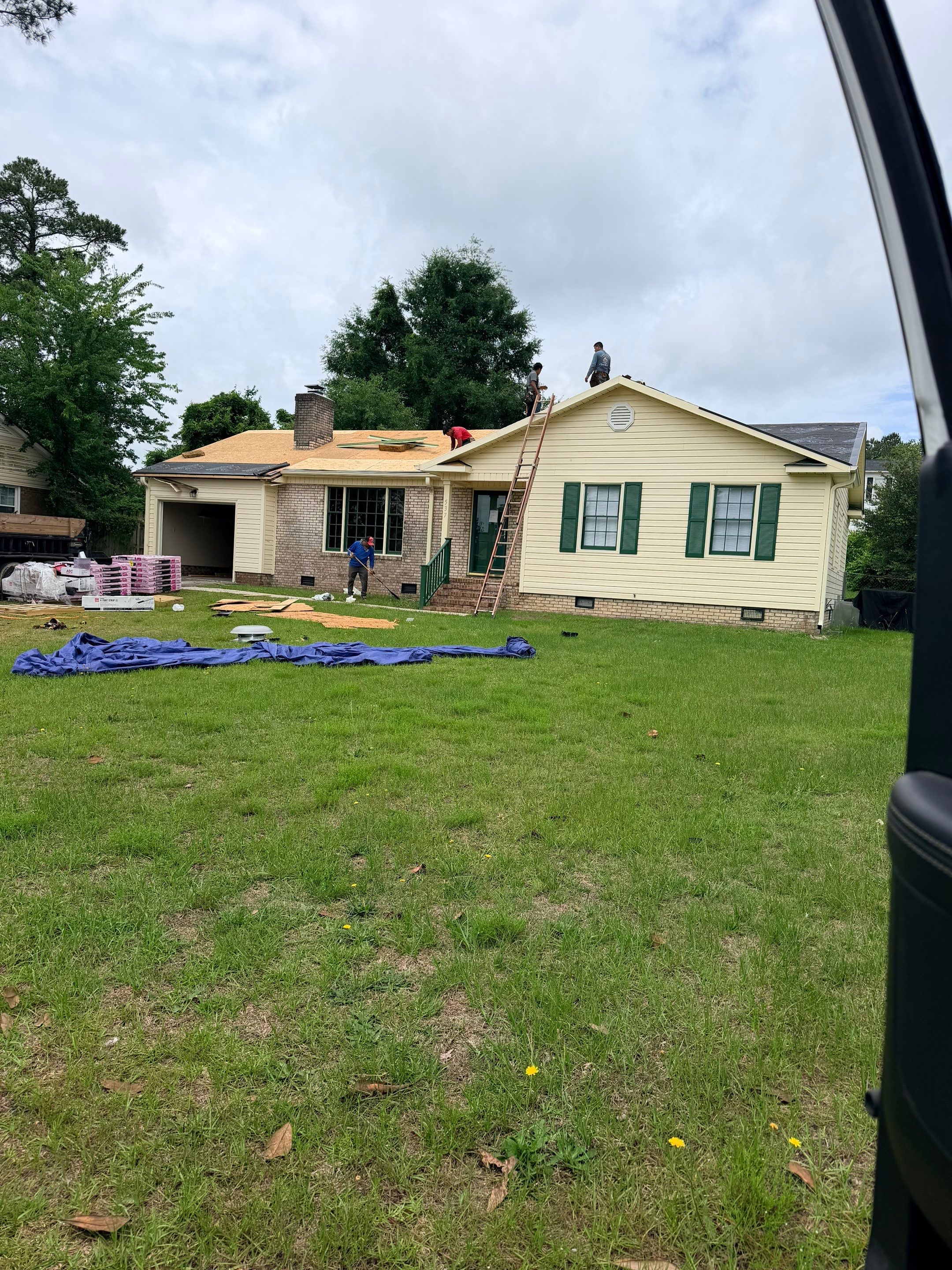 Roof Trusses Replaced- New Roof Installation by Karcher Roofing & Construction