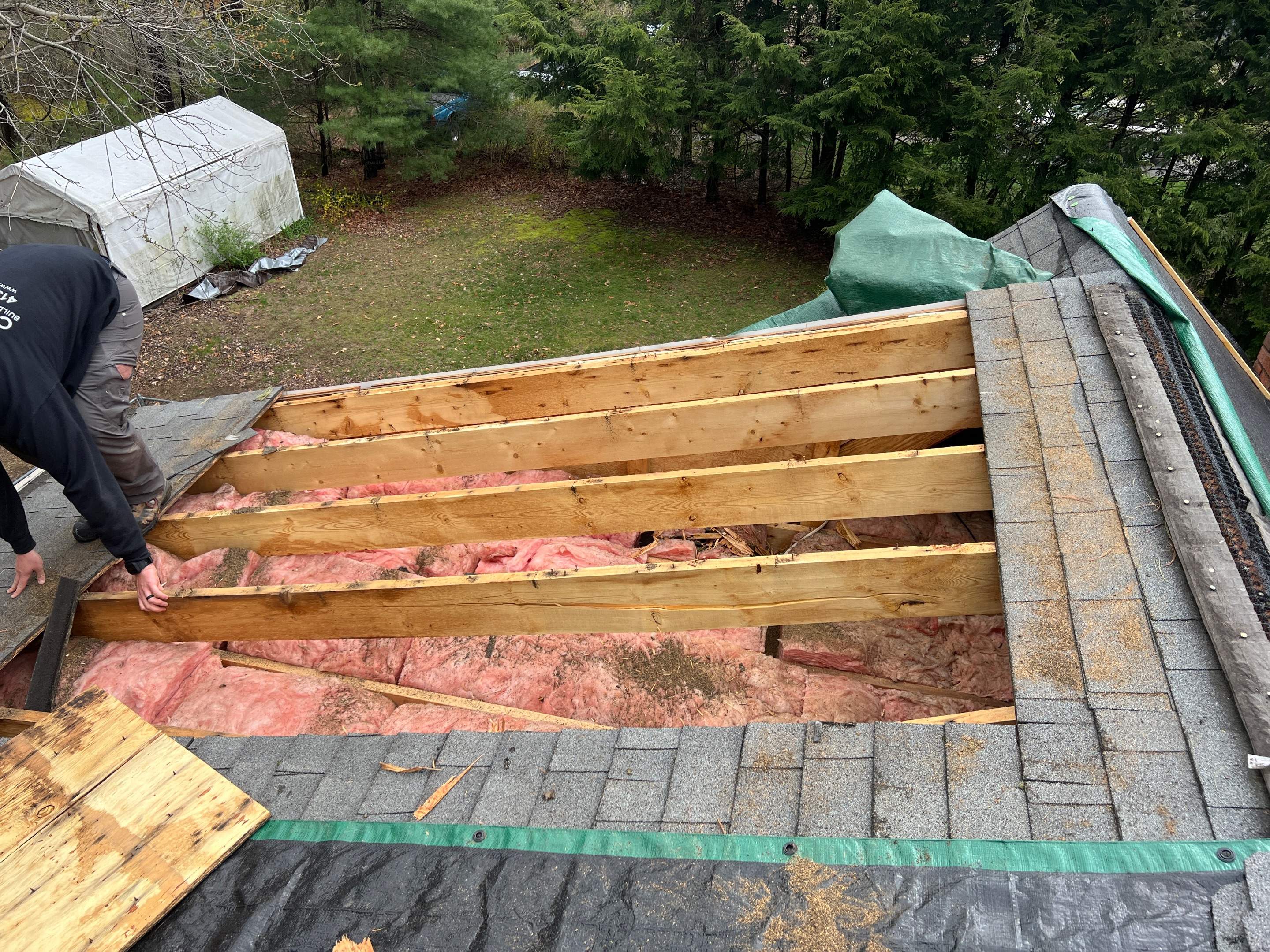 Tree Damage/Roof Repair by Chagnon Building & Remodeling LLC