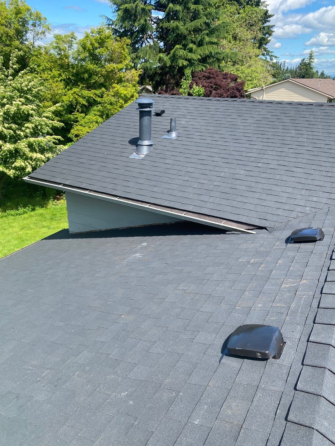 Onyx Black Shingles by Reimagine Roofing