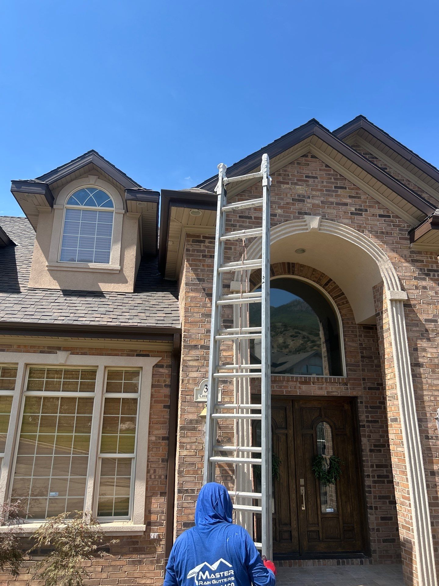 Project in Layton by Master Rain Gutters.