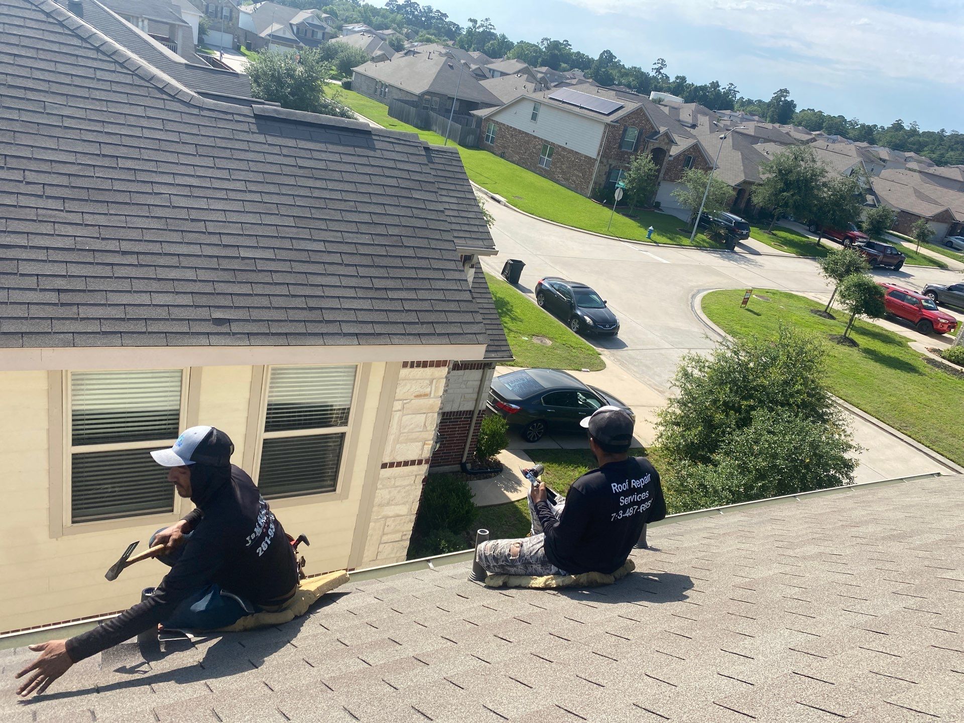 Hail Damage using Owen's Corning Duration (Lifetime) Shingles by Roof Repair Company