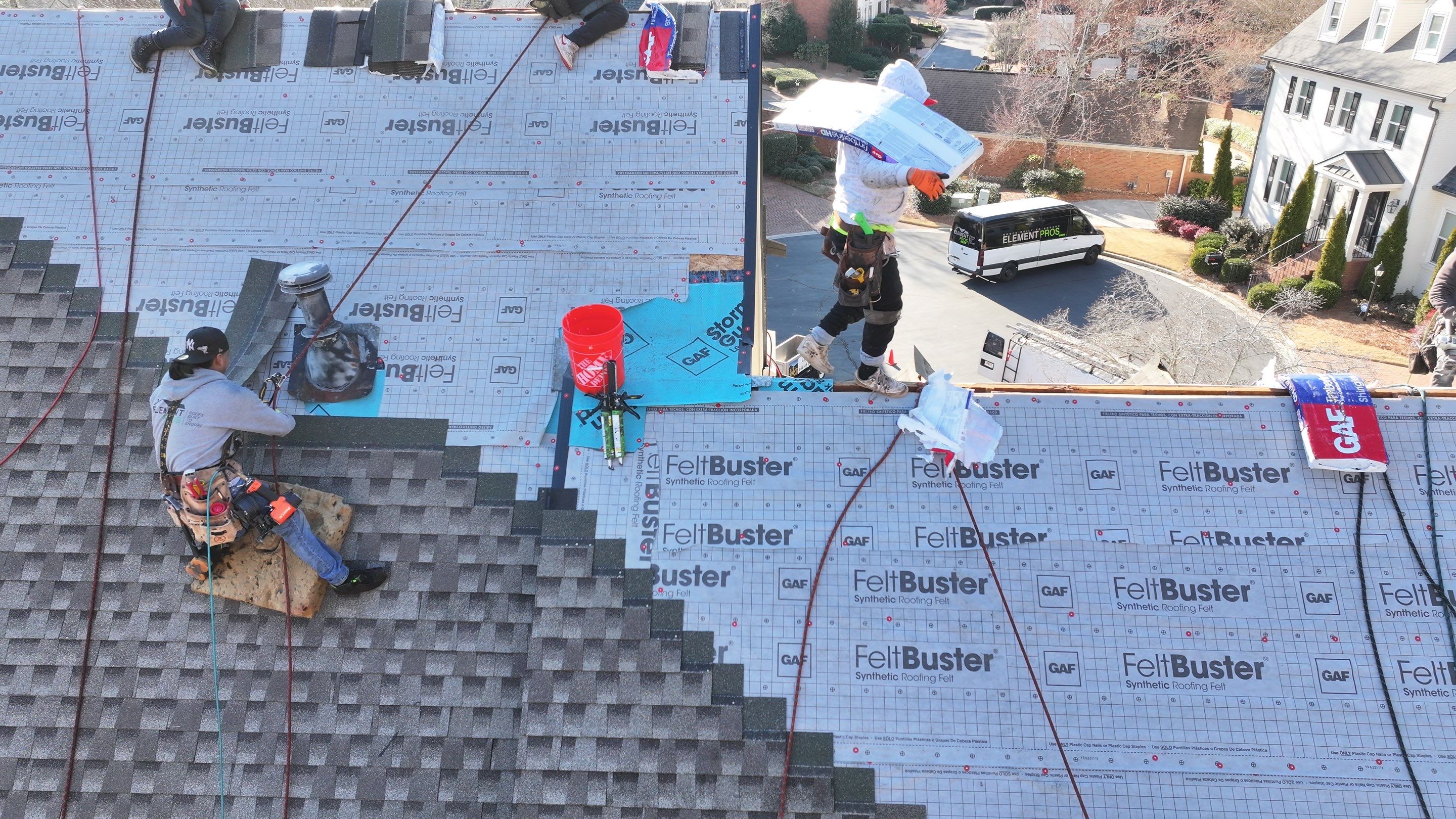 GAF Timberline HDZ in Weathered Wood by Element Pros Roofing, LLC