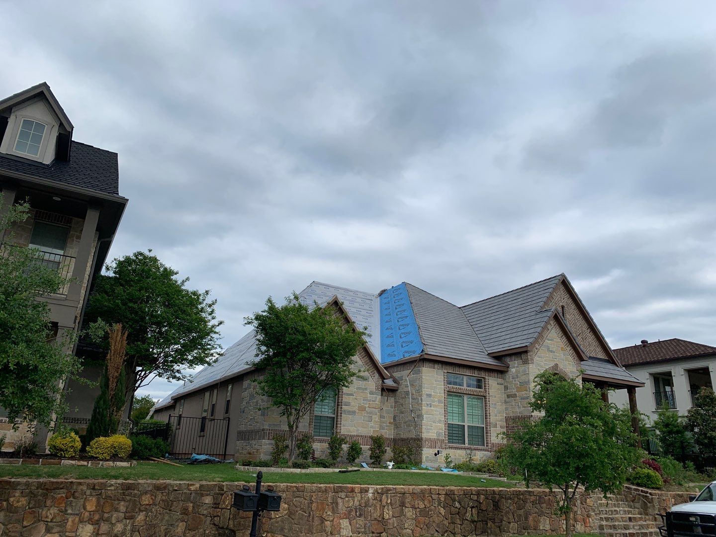 Roof Replacement using Davinci Bell Slate Shingles by Elite Roofing LLC