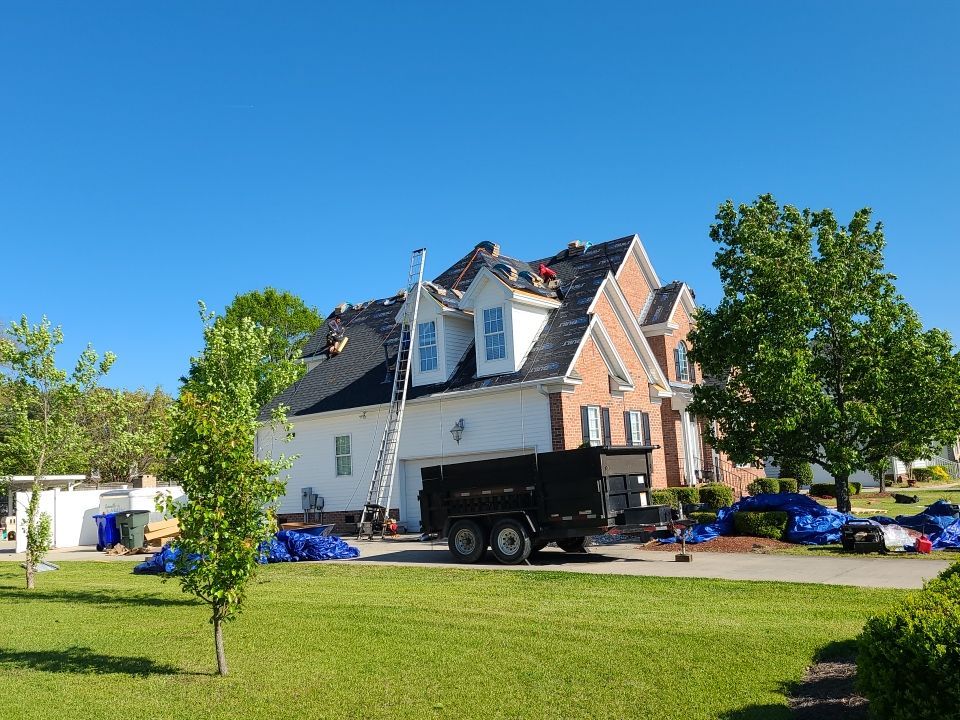 Residential Roofing Installation using High Grade Asphalt Shingles by Carolina Trophy Roofs