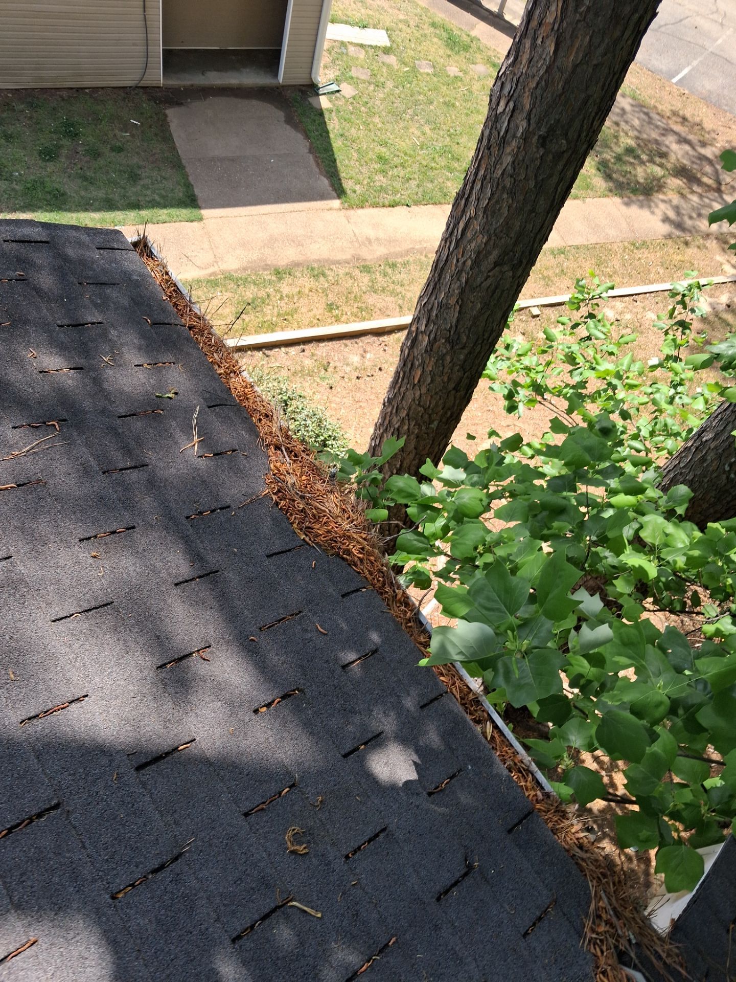 HOA gutter cleaning before