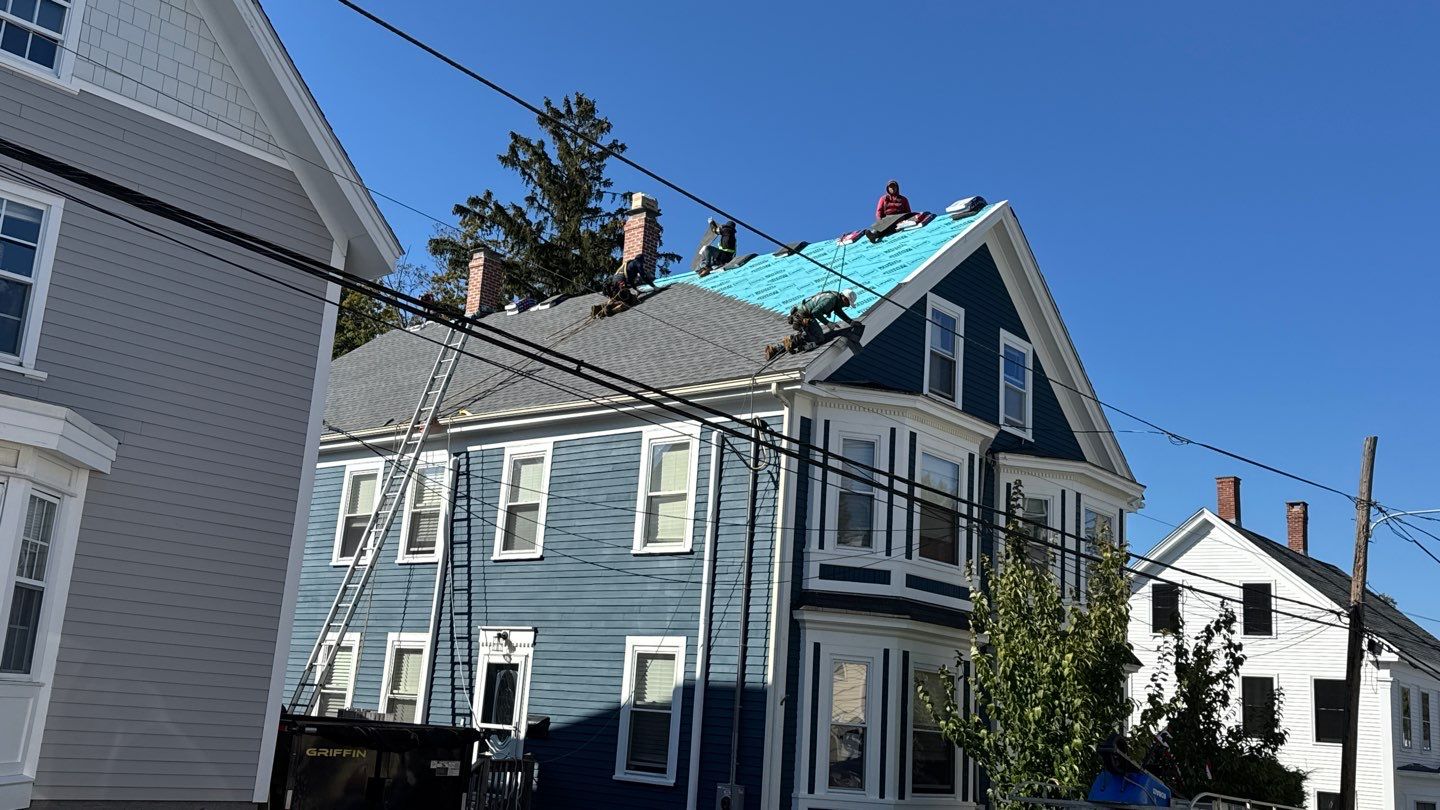 Half Roof Replacement for Solar Installation – Townhouse with New Plywood Decking by Sensible Home Solutions