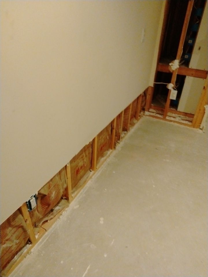 Pipe Burst Emergency Mitigation Demo and Dry Down by Absolute Roofing and Construction