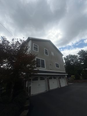 Gutter Cleaning in Basking Ridge, NJ — Gallo Bros job photo