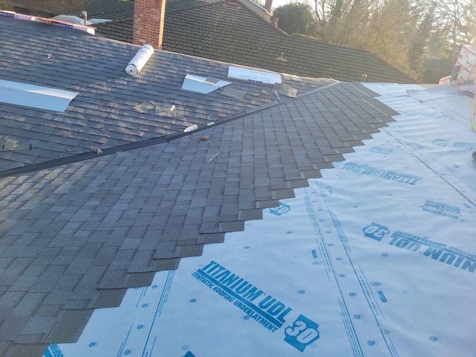 Residential Roofing Installation using Owens Corning Roofing Shingles by Byers Enterprises 