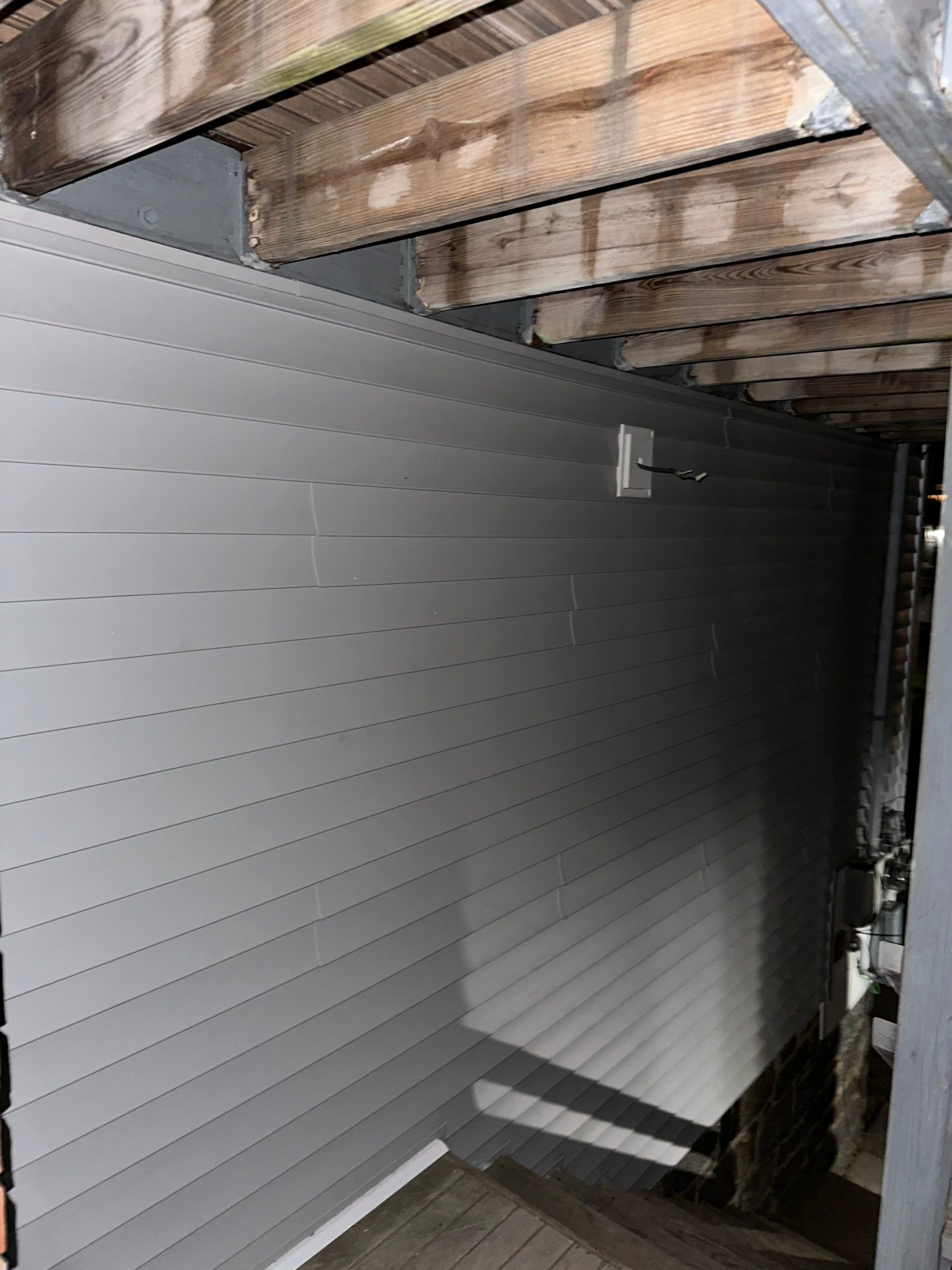 Siding Installation using Certainteed Cedar Impressions Straight Edge Perfection Shingles - D7 - Sterling Gray by A Plus Exterior