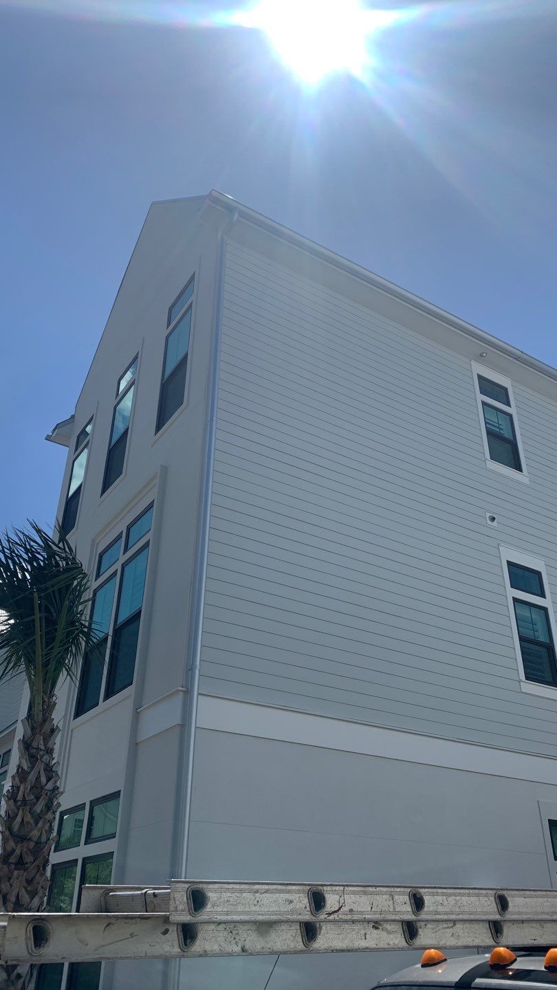 Seamless Gutter Installation Using Galvalume Half Round Gutters by Gutter Professors