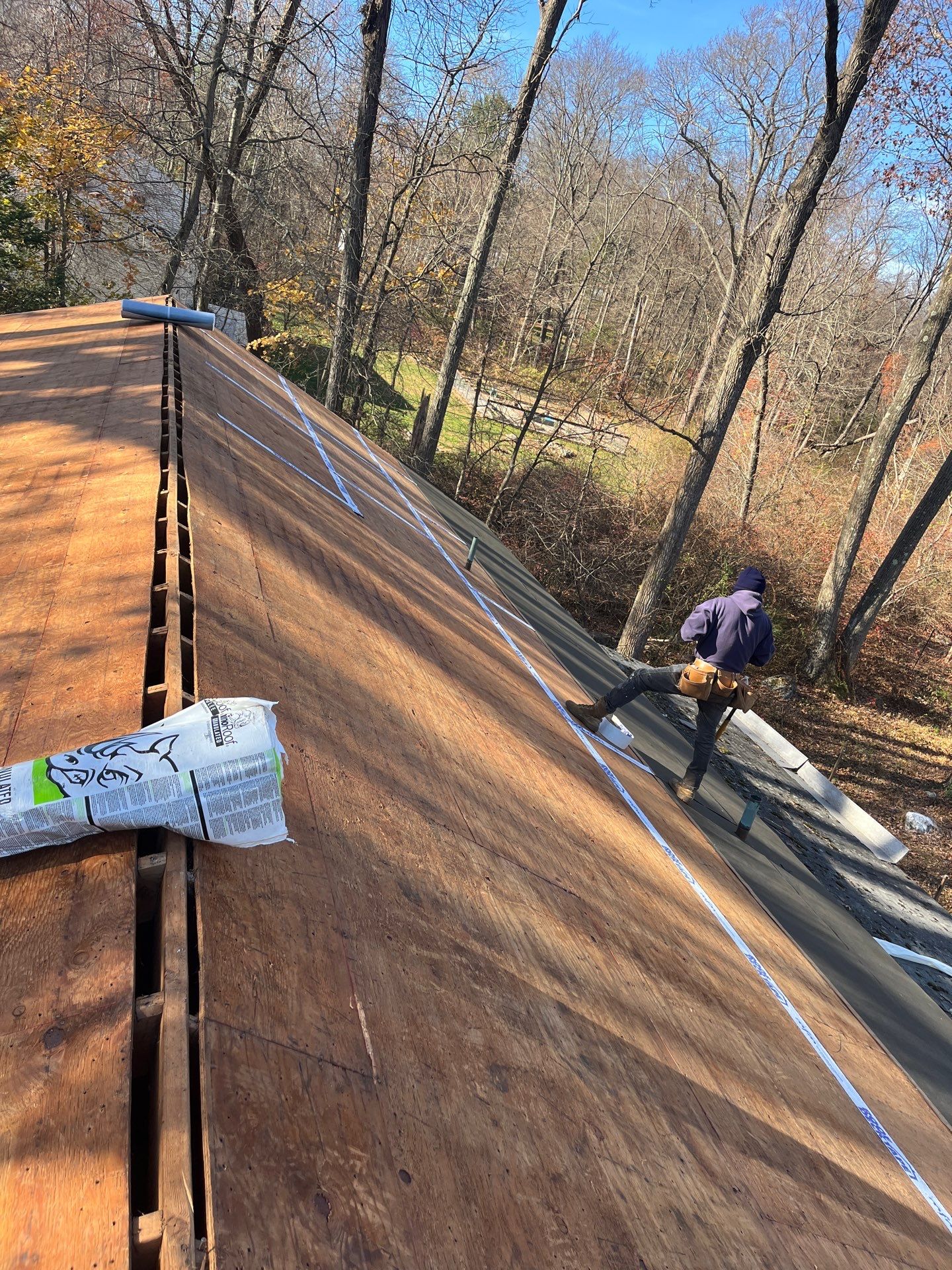 Residential Roofing Installation using Owens Corning TruDefinition Duration AR - Williamsburg Gray by A Plus Exterior