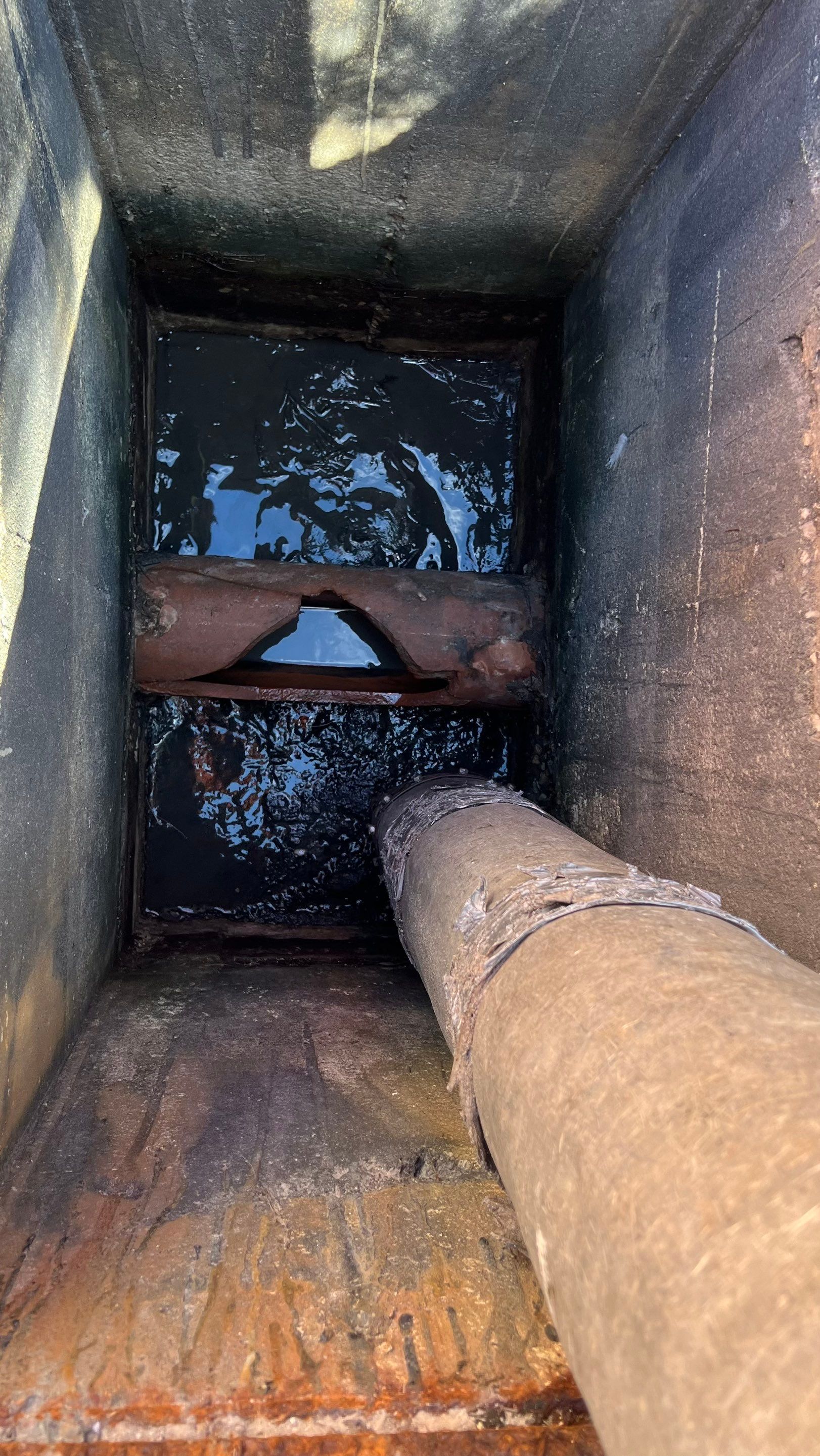 Catch Basin Cleaning After Hurricane Milton Naples Condo by APS Power & Water