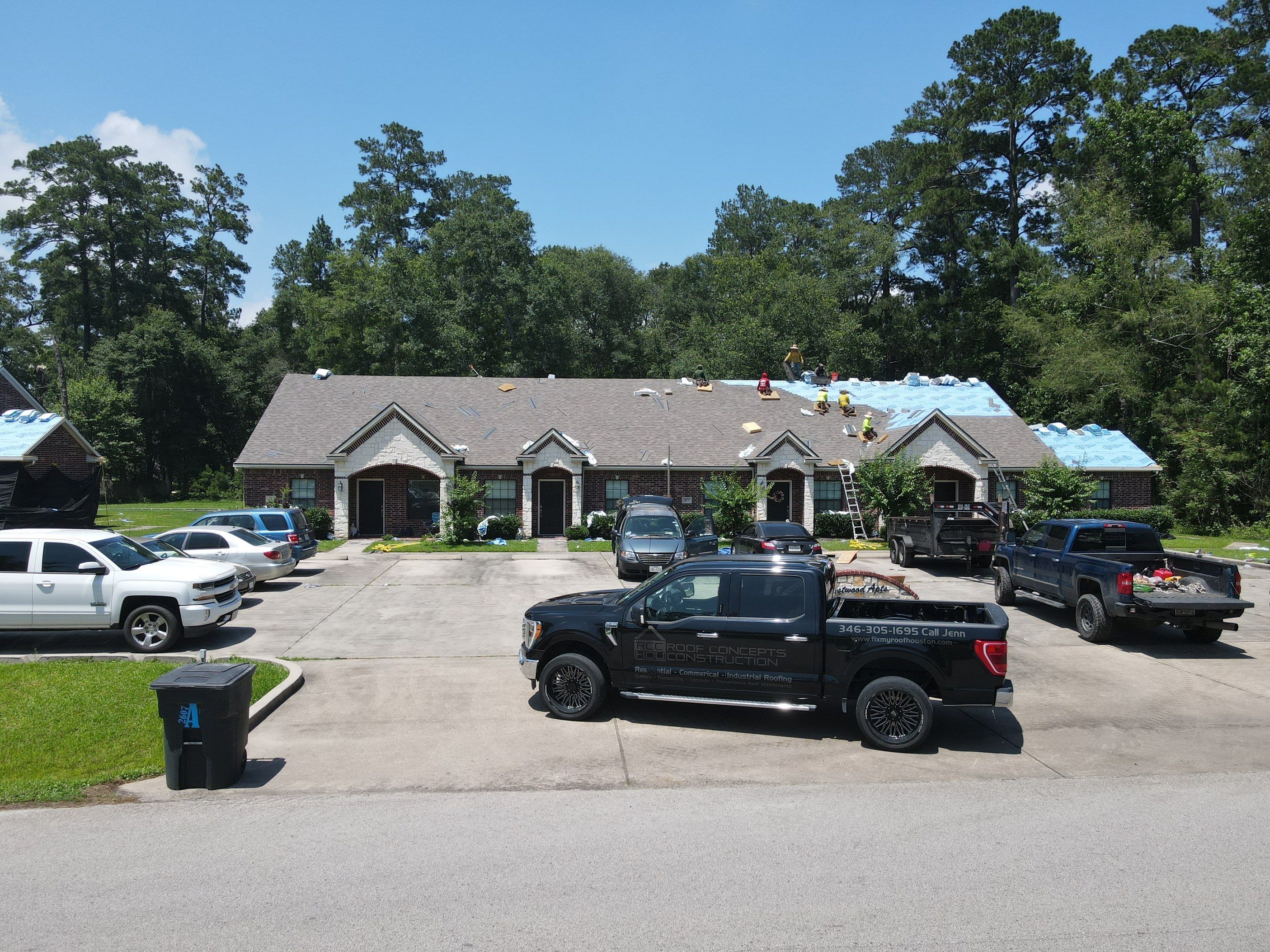 Commercial Roofing Installation using Malarkey Vista Impact Resistant by Roof Concepts Construction