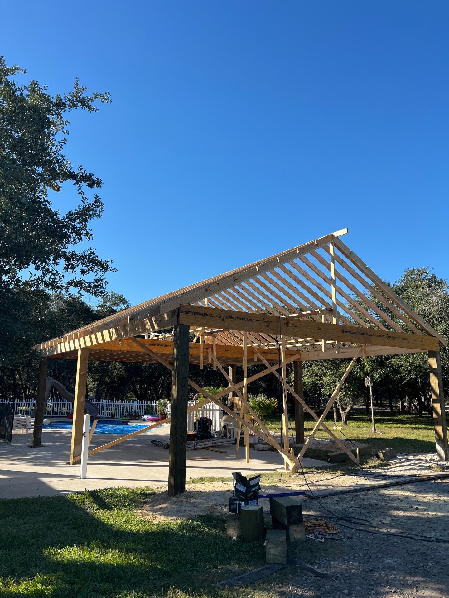 Poolside Pink Top by Bayfront Roofing and Construction