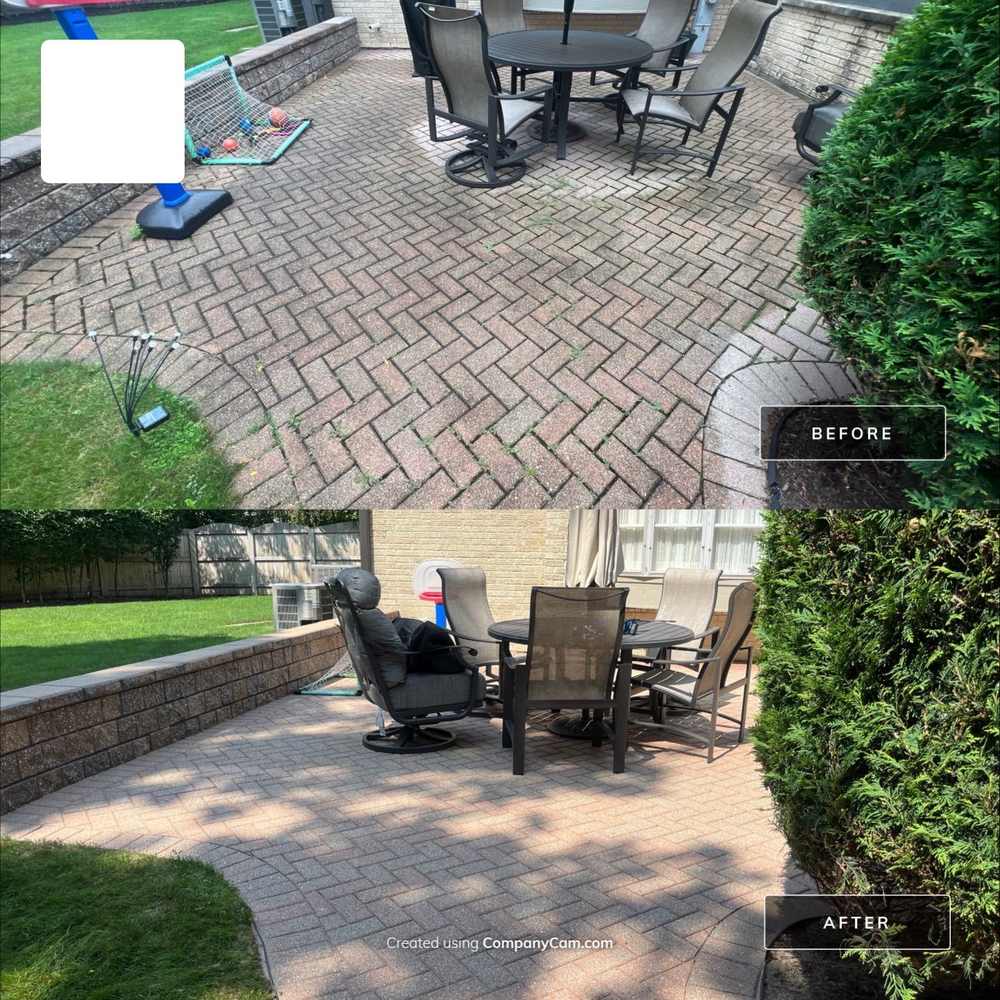 Brick paver clean, sand and seal.  using Surebond SB-1300 by Northern Power Washing LLC.
