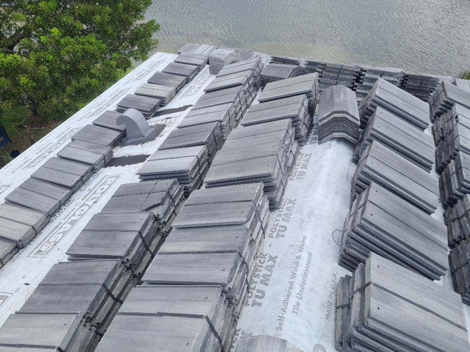 Residential Roofing Installation using Eagle Roofing Tile by BLUES BROTHERS ROOFING