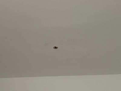 Little Bathroom Ceiling Drywall Repair- Lawrenceville