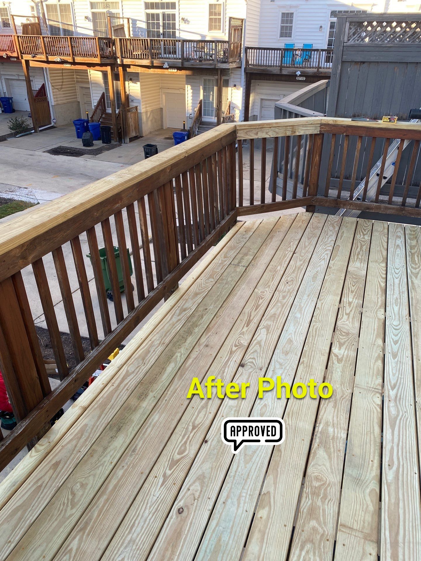 Deck Repair, New steps, New Paint job  by Alpha Design Services