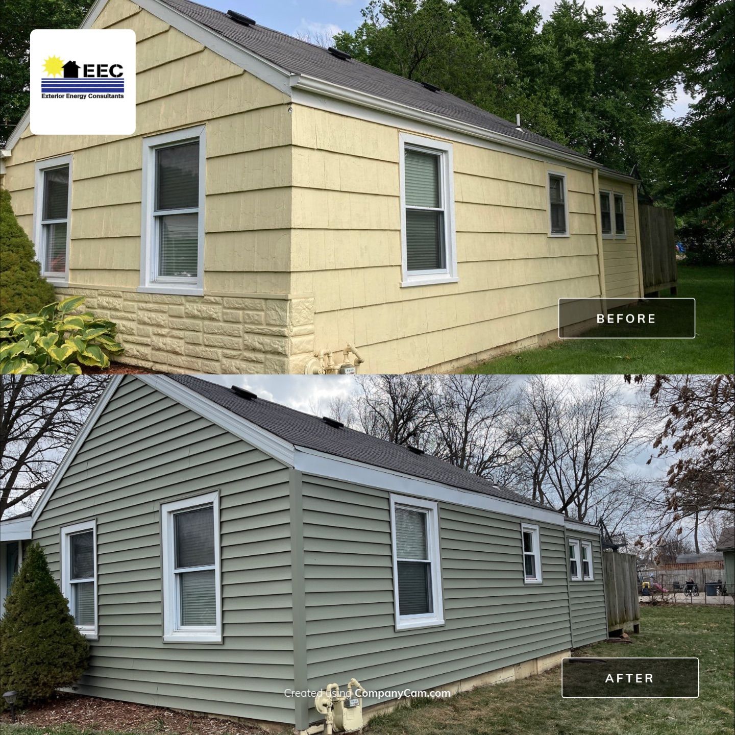 Out with old in with the new! by EEC  Windows, Siding & Roofing 