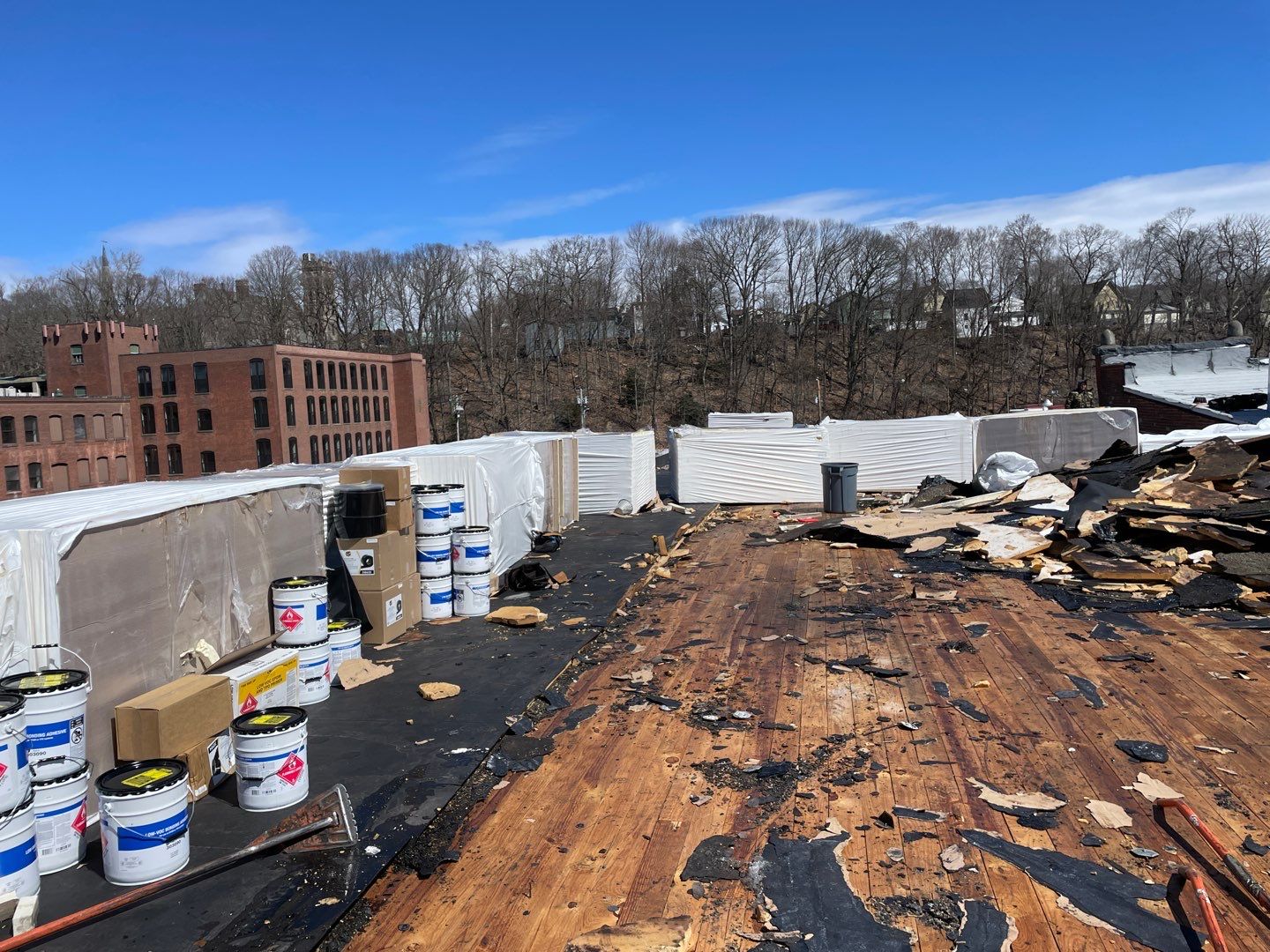 Commercial Roofing Installation using EPDM  by A Plus Exterior