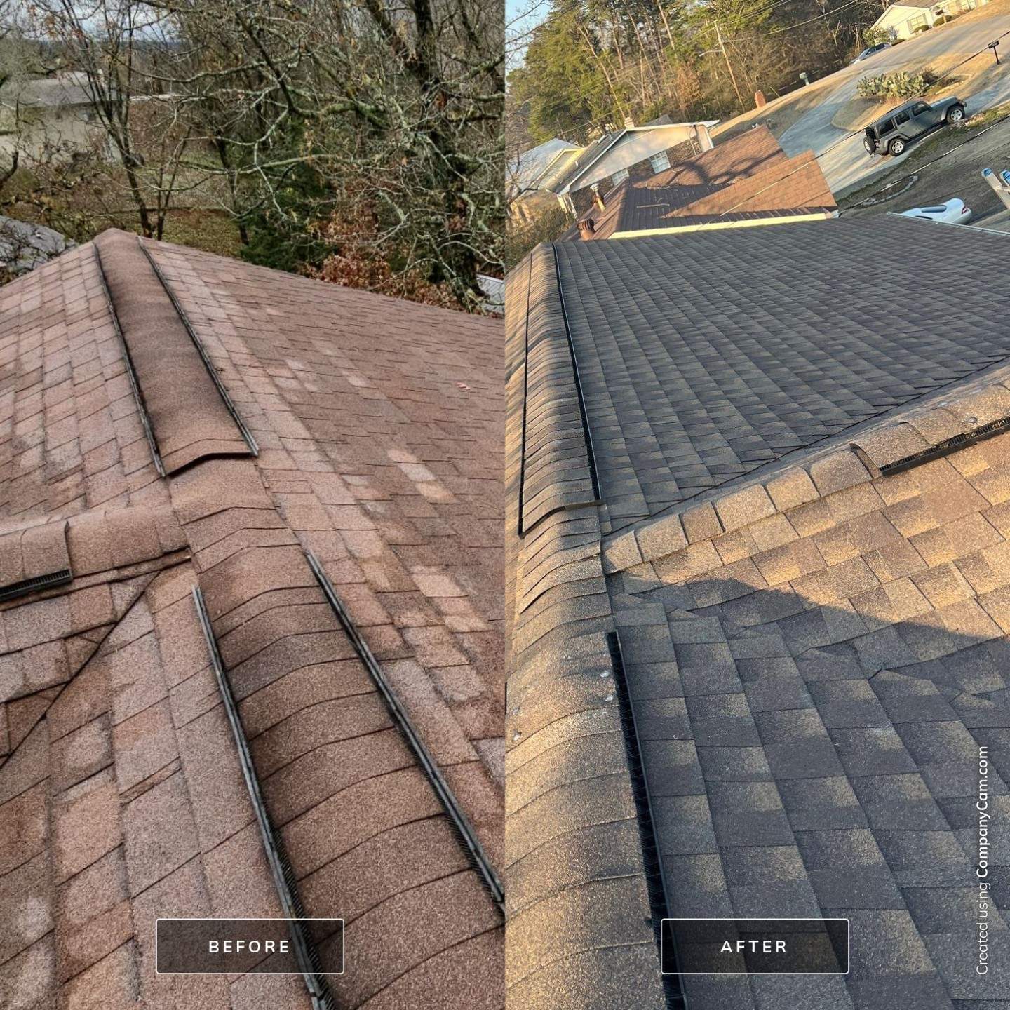 Roof Replacement (Barkwood) and Tree Removal in Birmingham  by The Roofing Dudes