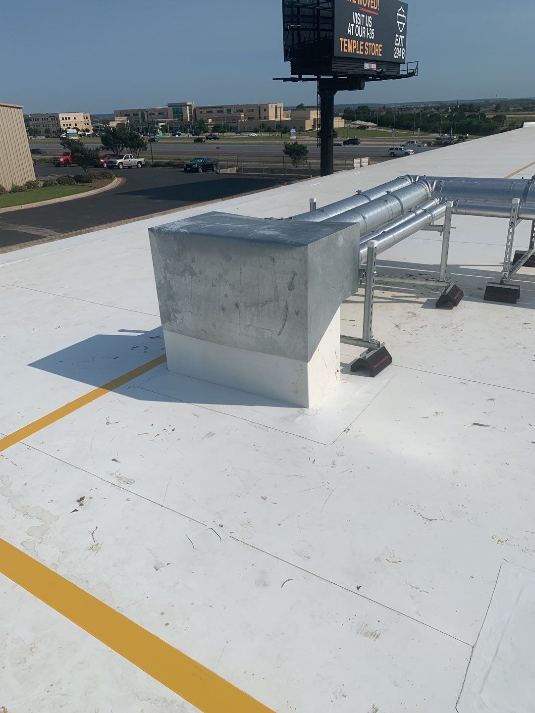Bio-Life Commercial Roof Replacement using IB Systems PVC by Roof Experts