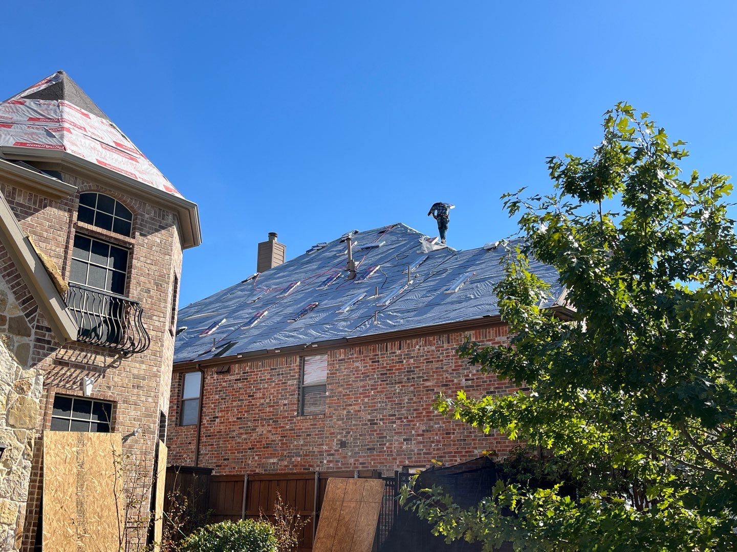 Storm Roof Damage Replacement in Frisco by First United Roofing & Construction