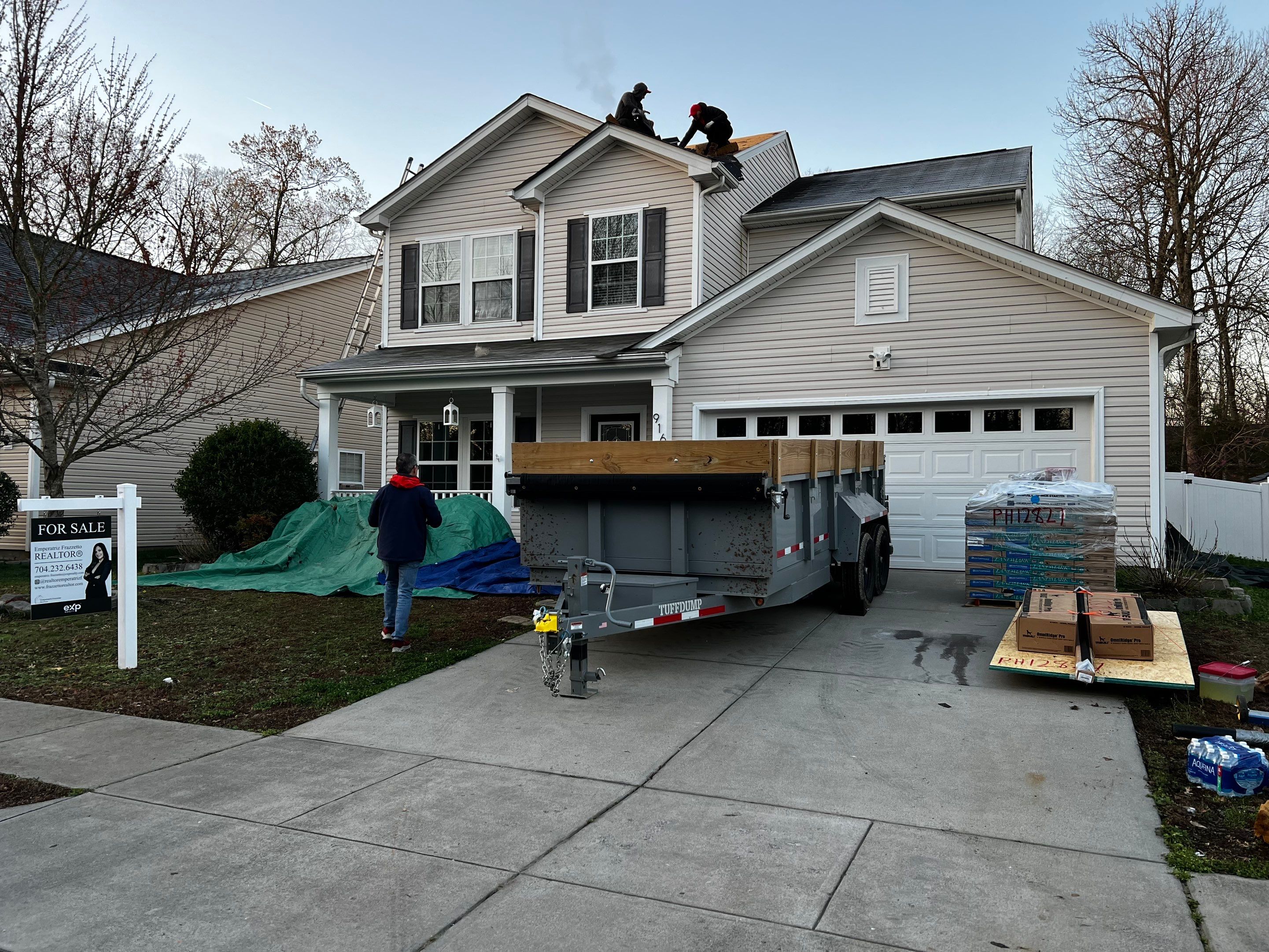 Roof replacement by hail damage by Just Brilliant Restoration JBR