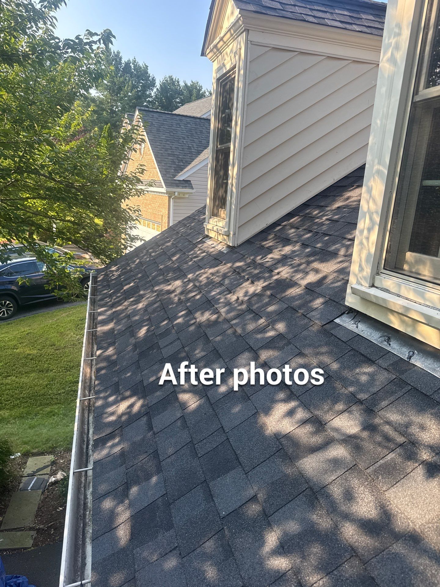 New Shingle Roof & New Gutters and downspouts with covers by Alpha Design Services