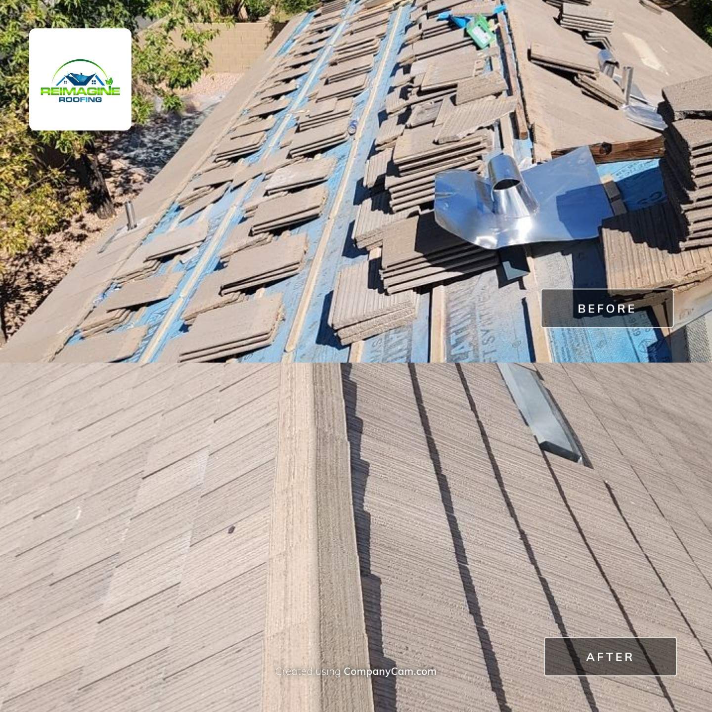 Sierra Beige Concrete Tile  by Reimagine Roofing