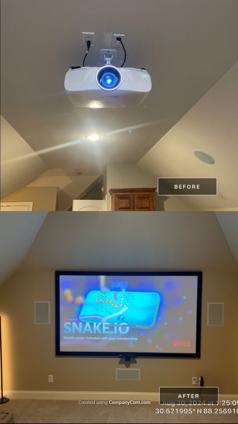 Before & After Transformations by Hangman Mounting & Installation 