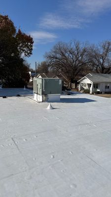 Commercial Roofing Installation using Mule-Hide