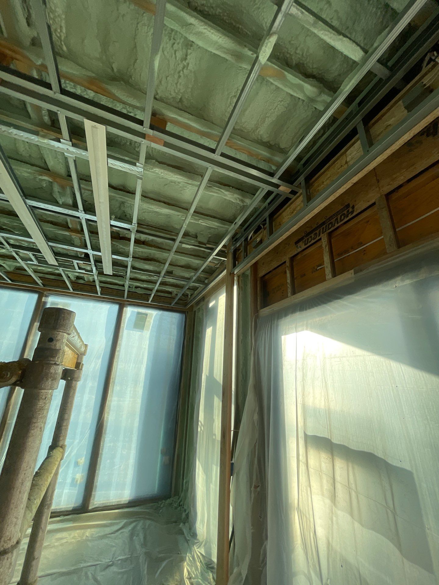 New Construction using Closed Cell Spray Foam by NYS Foam & Energy
