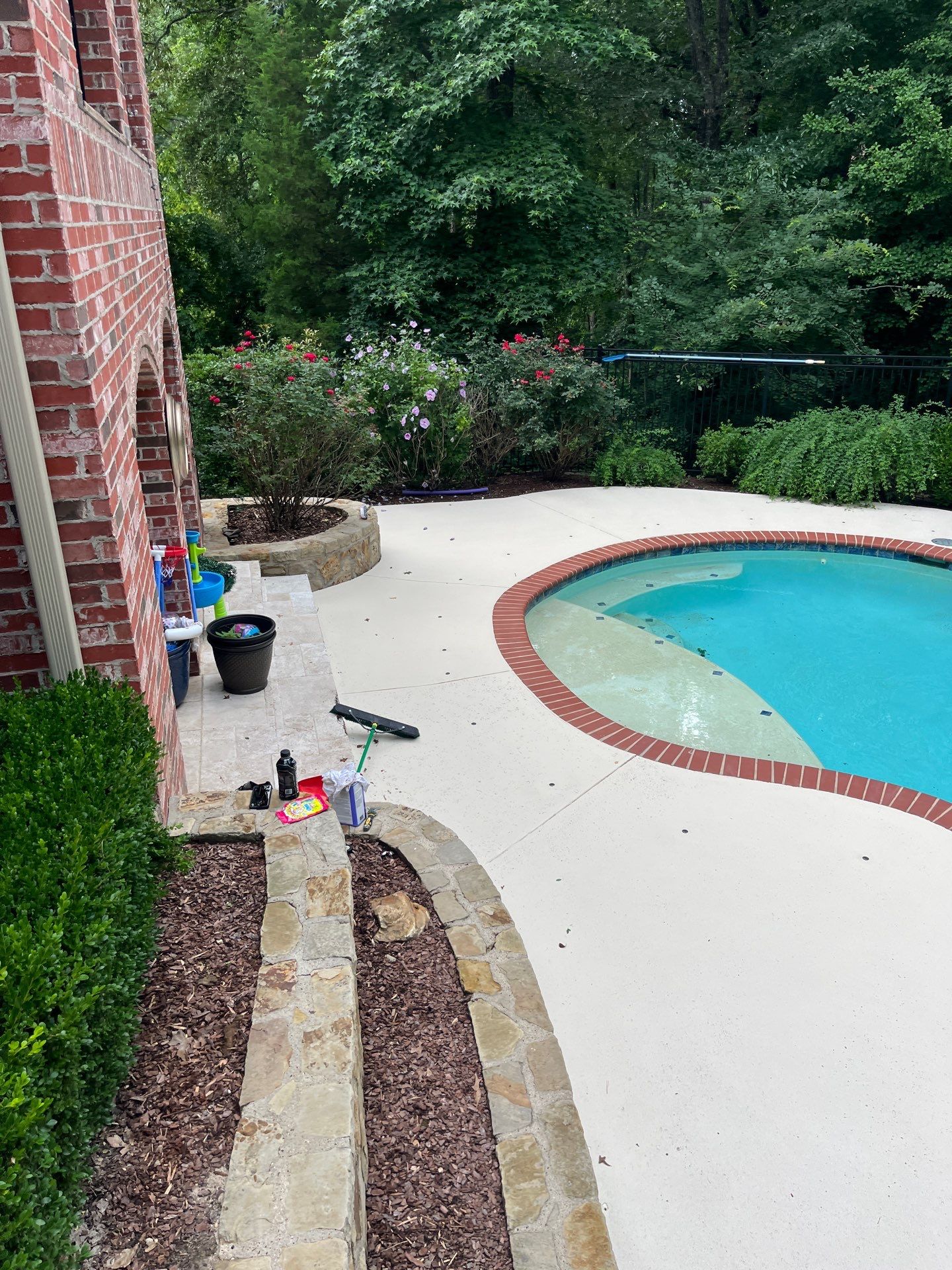 Pool Deck Makeover with Cool-Deck Technology in Tyler, Texas by Quality Coats Painting
