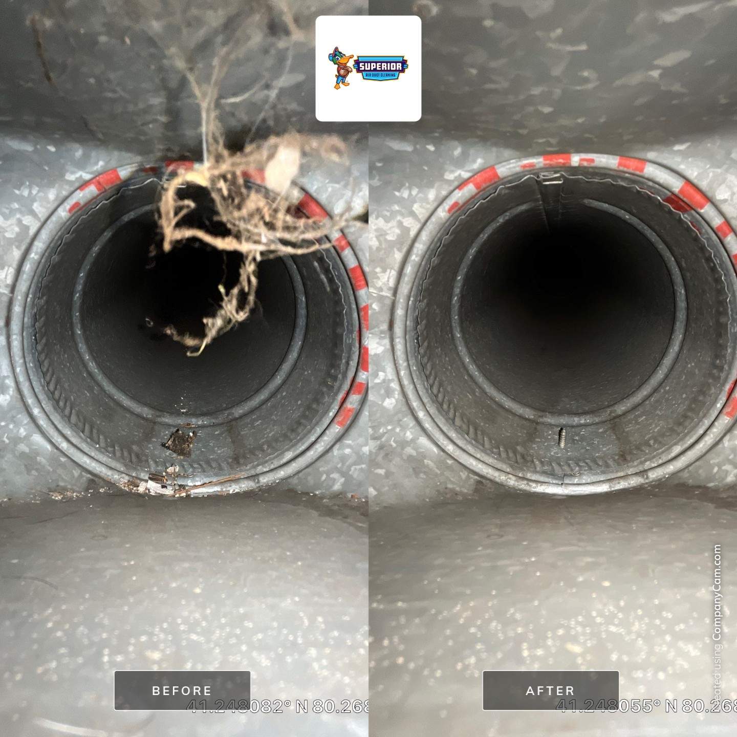 Air Duct Cleaning With a Vacuum Truck in Mercer, PA. by Superior Air Duct Cleaning