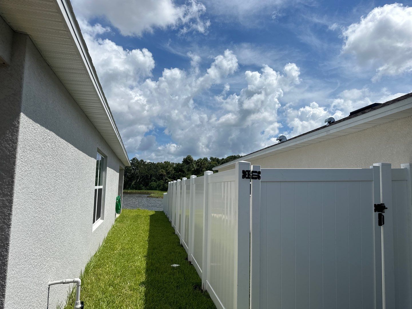Vinyl Fence Installation using White Vinyl Privacy and 3 Rail Aluminum Fence  by Asap fence and gates, LLC