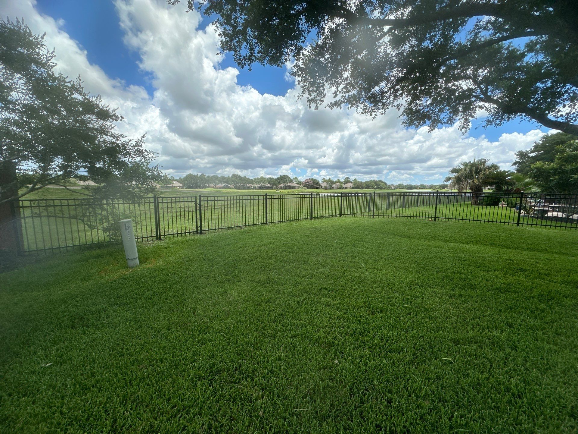 Stunning iron installation in Pearland by Tim's Fences