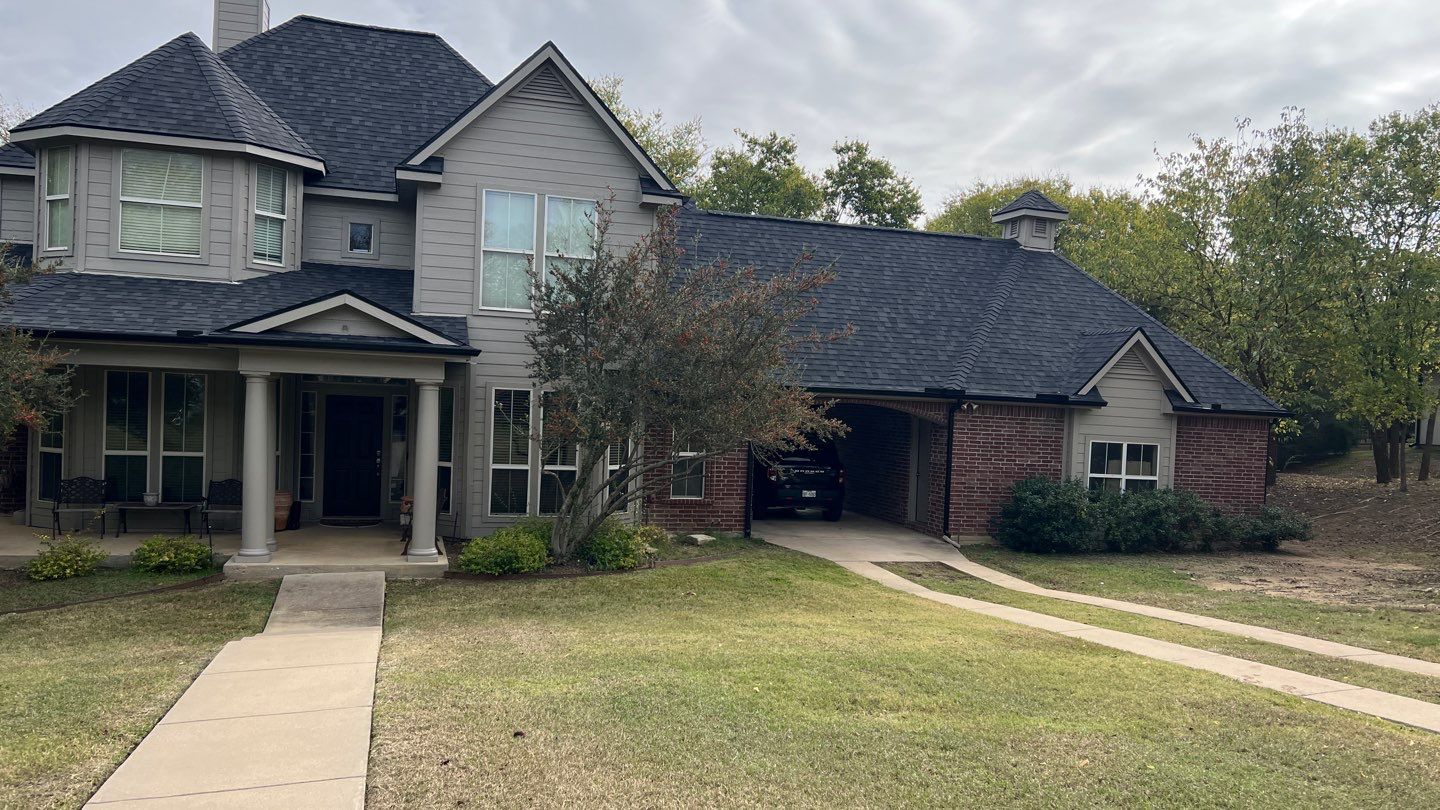 Insurance Claim Roof Paint and Gutters by Tex-Line Roofing