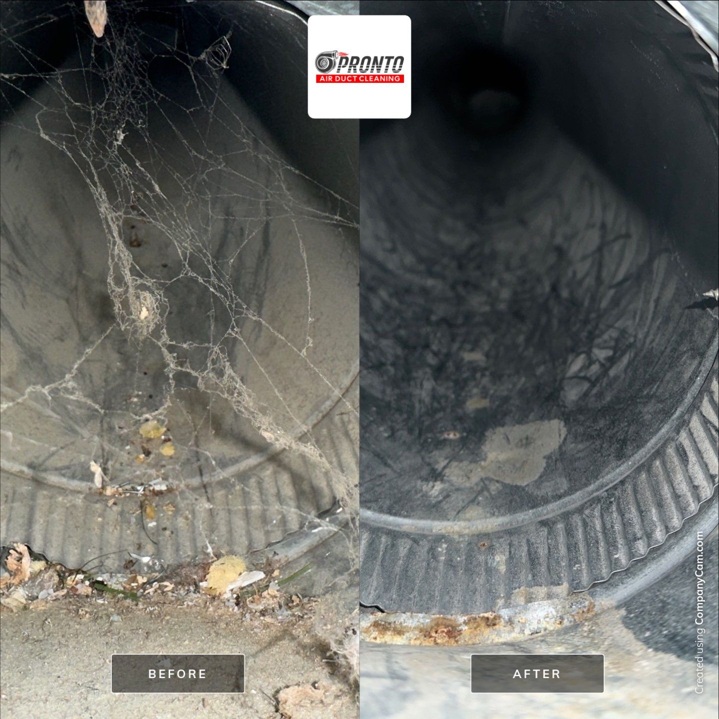 Air duct cleaning using Hypervac by Pronto Air Duct Cleaning