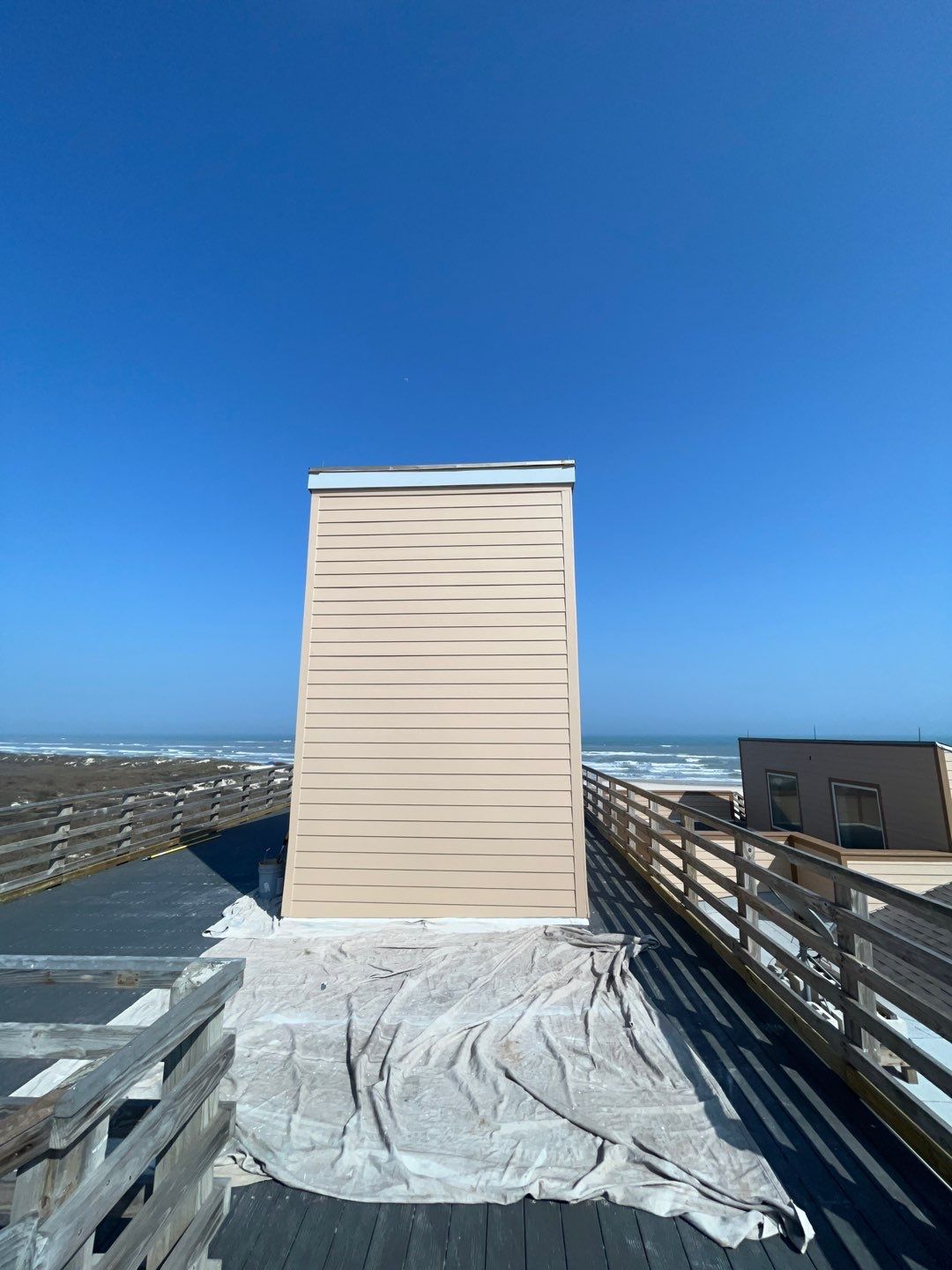 Padre Island National Seashore Malaquite Visitor Center Exterior remodel by Bayfront Roofing and Construction