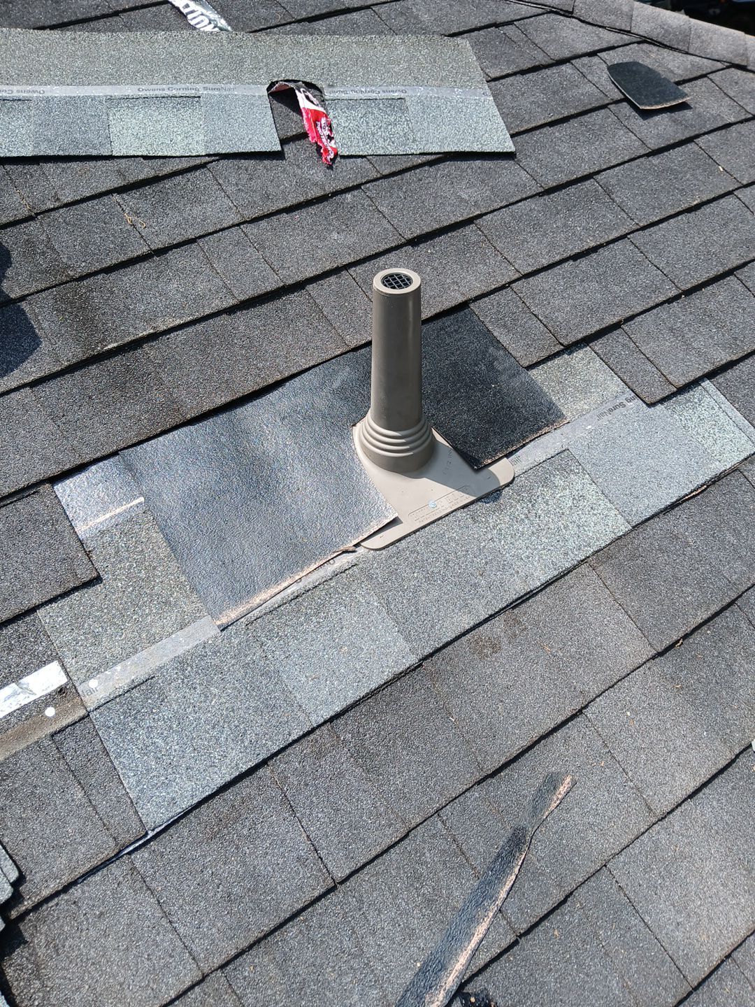 Hail Damage using Owen's Corning Duration (Lifetime) Shingles by Roof Repair Company